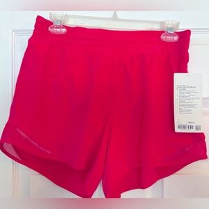 NWT Lululemon HR Hotty Hot 4” shorts Size 8
Color: Lip Gloss